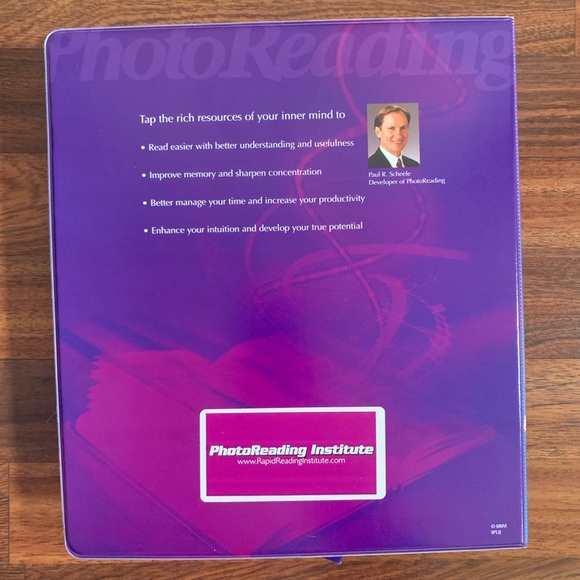 Paul Scheele - PHOTOREADING. 8 CDs, 2 books & Bonus 3-Ring Binder SEALED - Picture 10 of 10